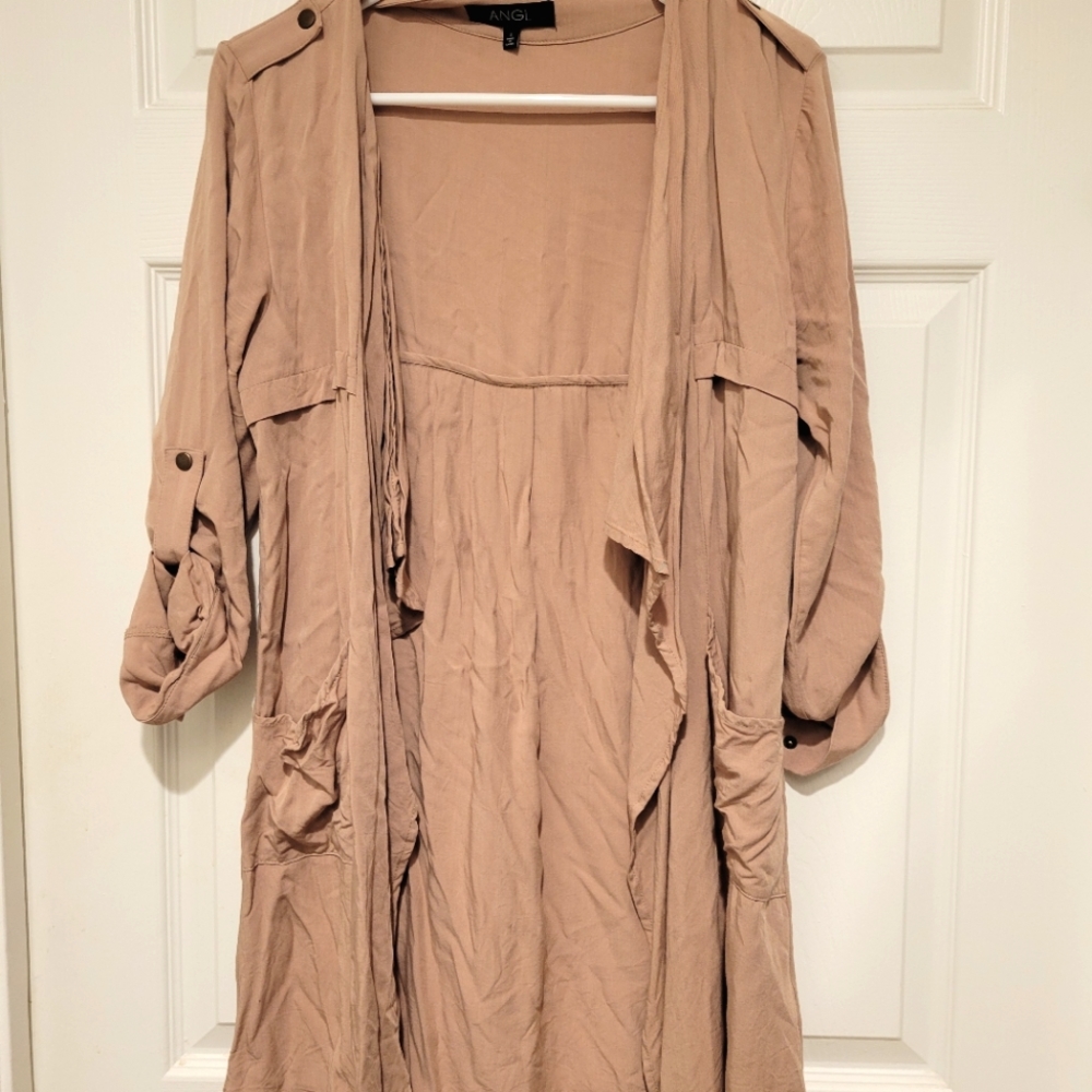 Like new Angl womens pink cardigan size small